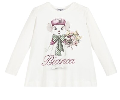 NEU! Monnalisa Bianca Top, Gr.7J(122cm)
