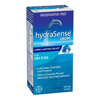 hydraSense Eye Drops For Dry Eyes Fast and Long-Lasting Relief Preservative F...