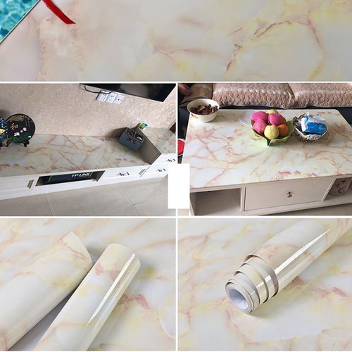 10ft-32ft Vinyl Marble Wallpaper Self Adhesive Kitchen Counter Top Cabinet Wrap - Picture 106 of 145