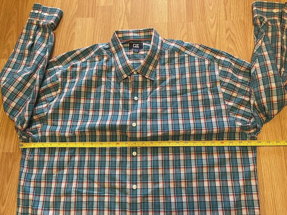 Camisa de manga larga con botones Cutter And Buck para hombre Foto 3 de 4