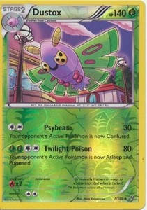 Dustox 7/108 XY Roaring Skies REVERSE HOLO PERFECT MINT! Pokemon