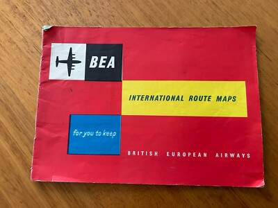 BEA International route maps 1960’s | eBay Australia