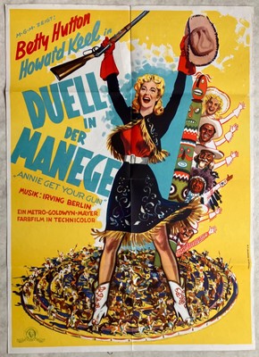 Annie get your Gun Betty Hutton orig. Filmplakat 1950 Duell in der Manege
