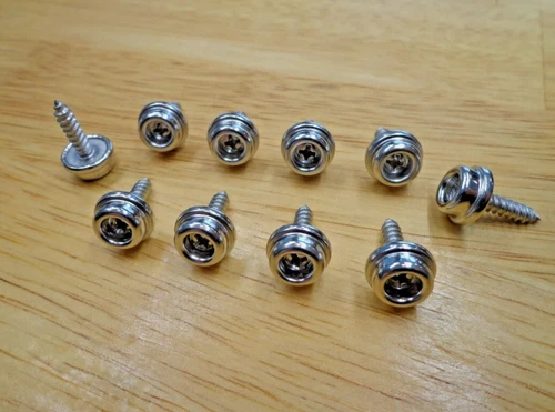 10 CONVERTIBLE TOP BOOT SNAP SCREWS FOR FORD MUSTANG TORINO FAIRLANE MERCURY ETC