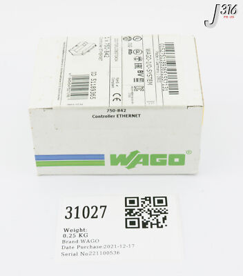 31027 WAGO CONTROLLER ETHERNET (NEW) 750-842 | eBay UK