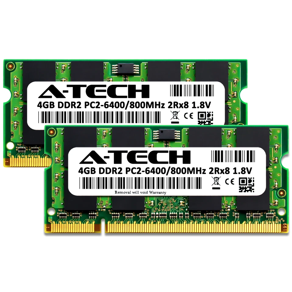 8GB 2x4GB PC2-6400S HP Pavilion Dv6-1150El Dv6-1180Eo dv6-1215ee Memory RAM - Image 2 of 2