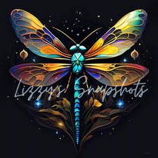 Digital Image Picture Photo Wallpaper Background Desktop AI Art Glass Dragonfly