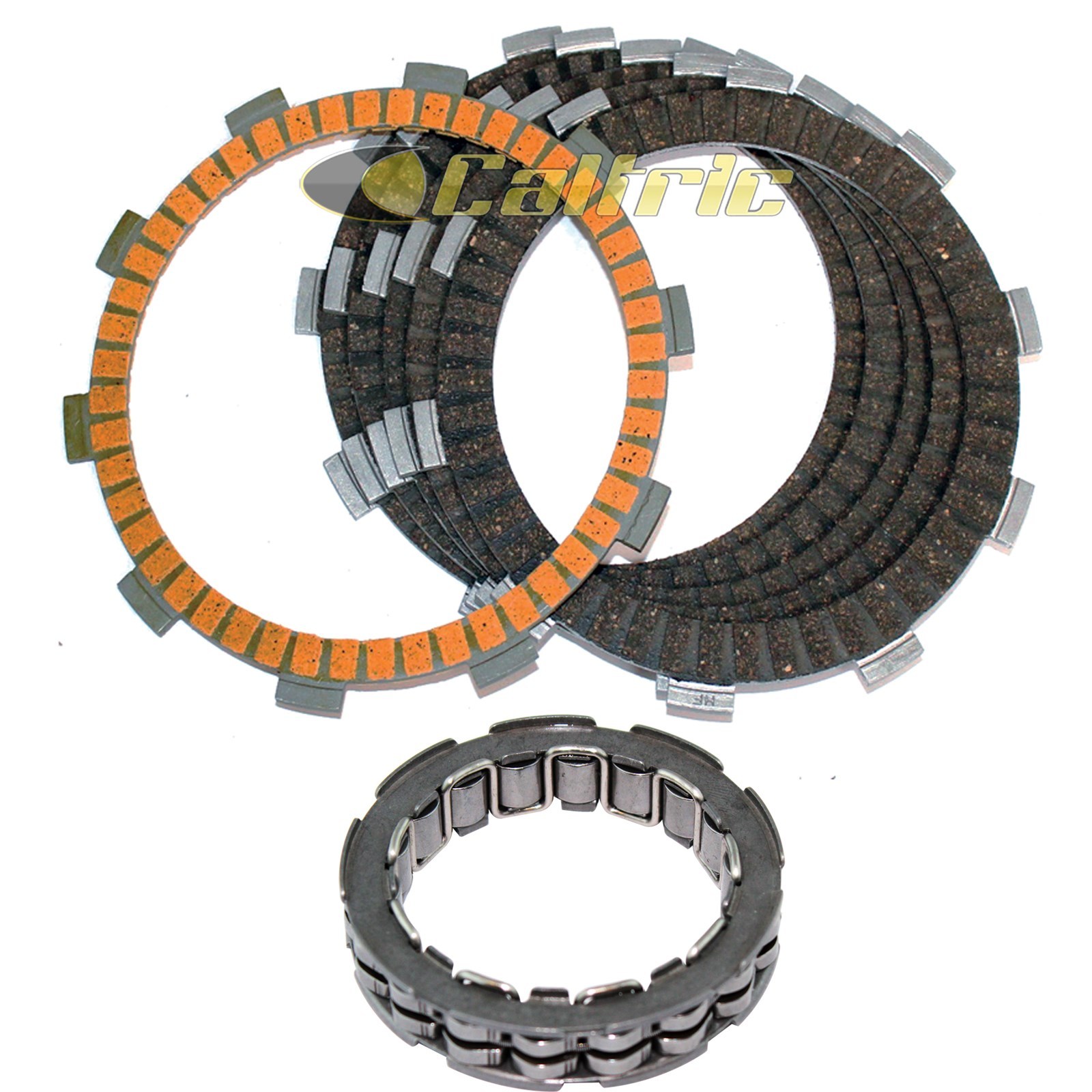 Caltric Clutch Kit For Honda Rancher 350 ATV (2000-2006) - Includes Friction Discs, Steel Plates & Springs