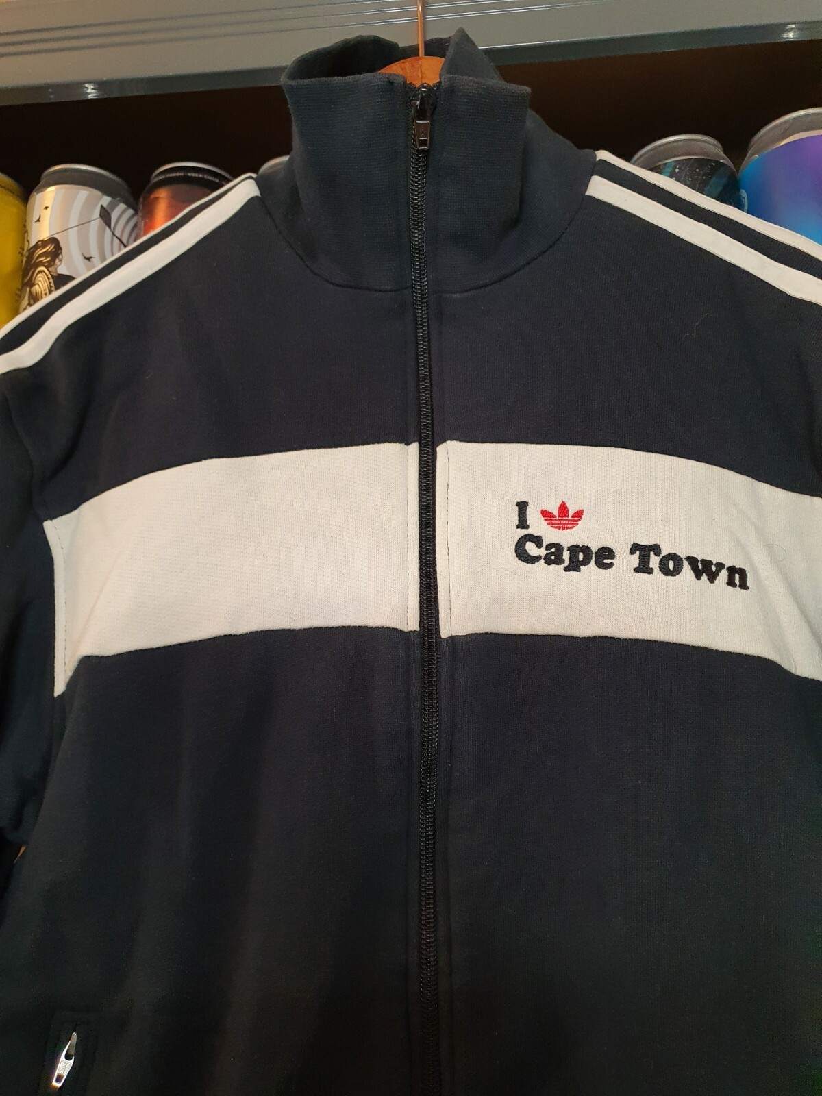 Adidas I Love Cape Town Mens Small Tracksuit Jacket Track Top Vintage