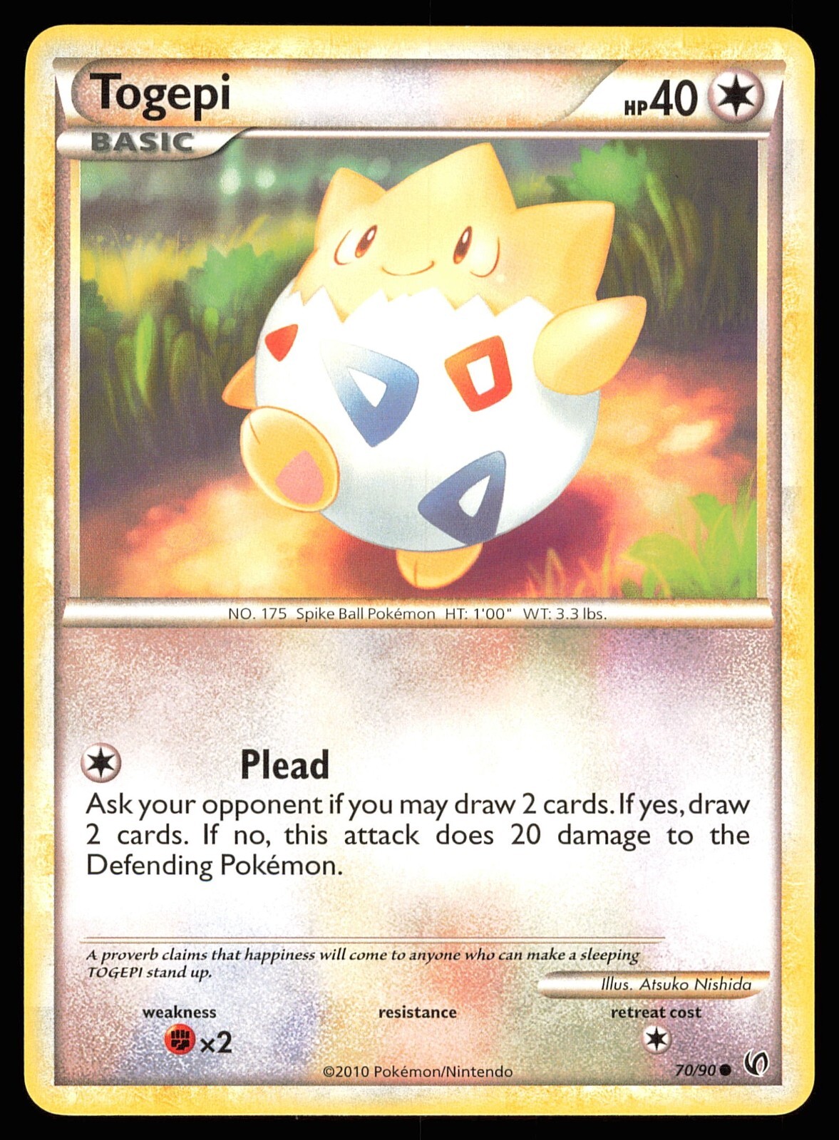 Togepi 70/90 | PL | Undaunted | Pokemon TCG - VINTAGE 2010