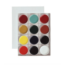 KISSHO Teppatsu Gansai Japanese Watercolor Paint 12 Colors Set