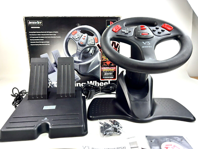 Sony PlayStation 1 - Volant + Pédales V3 Racing Wheel-Bon État