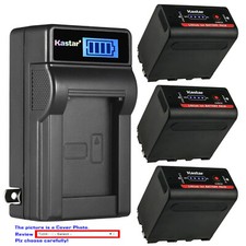 Kastar F980 Battery LCD Wall Charger for Sony NP-F570 NP-F770 F960 NP-F970 F980
