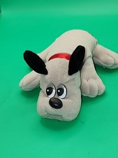RARE Tonka Pound Puppies 8" Plush Grey Stuffed Raised Ears Puppy 1985