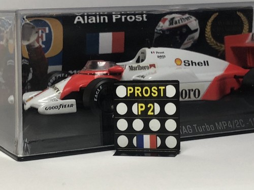 Pitboard 1:43/1:18 (Pizarra F1) / Alain Prost (McLaren) / Prost P2 - Imagen 2 de 14