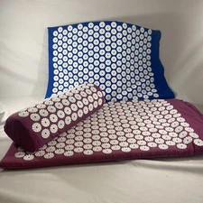 His & Hers Acupressure Mat & Pillow Set for Improved Circulation Relieve Stress