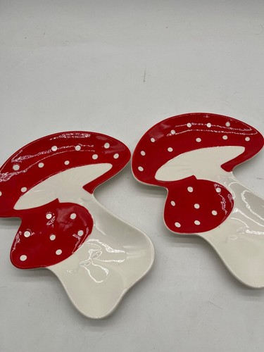 Pilz Keramik Teller 2er Set - Bild 1 von 4