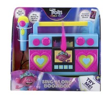 TROLLS World Tour Sing-Along Boombox w/Microphone, Built In Music, MP3