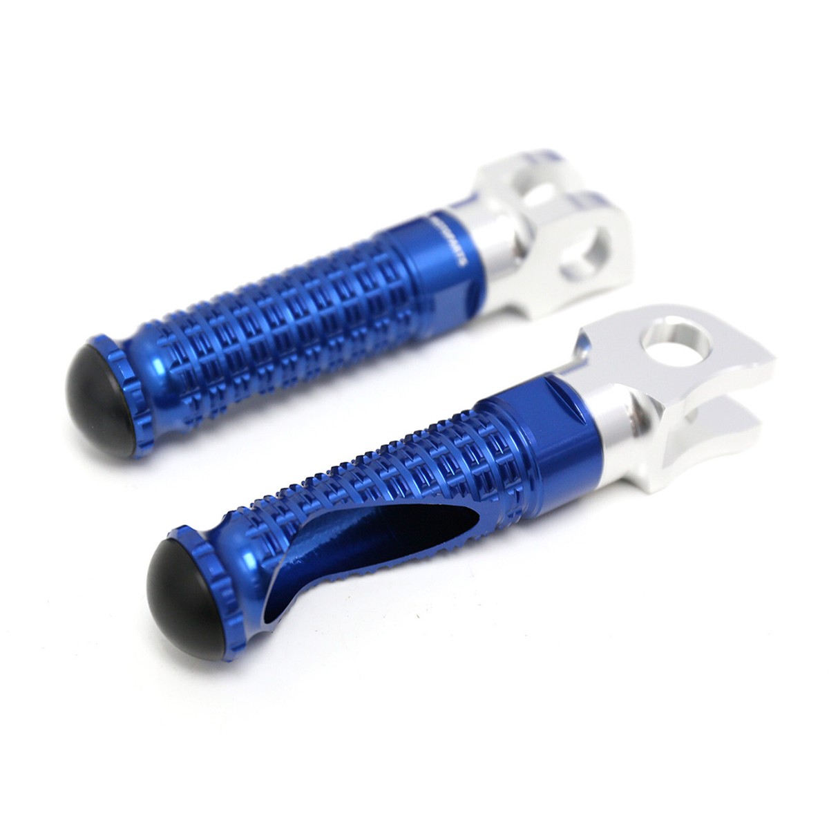 Blue M-PRO Billet Front Foot Pegs For Kawasaki Ninja ZX-25R 21 22