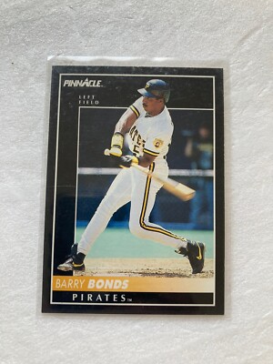 1992 Score Pinnacle Barry Bonds Pittsburgh Pirates #500