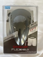 Mueller Flex Shield Protective Cup w/ Compression Sliding Short, ADULT XL, NEW 