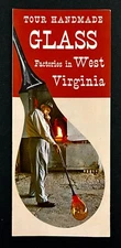 1960s West Virginia Handmade Glass Factories WV Guide Vintage Travel Brochure