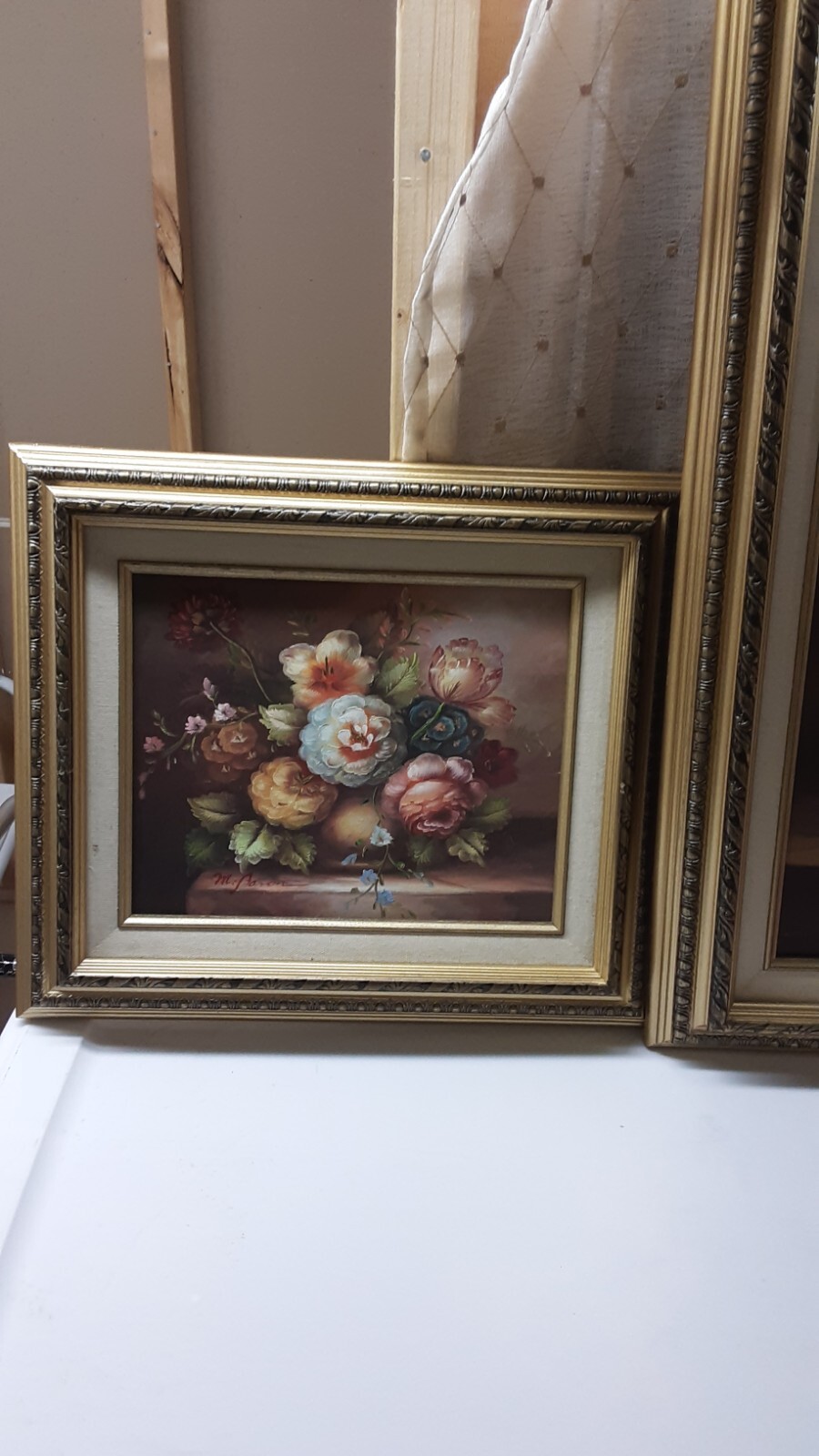 Preowned Vintage Estate Floral Oil Paintings Signed eBay