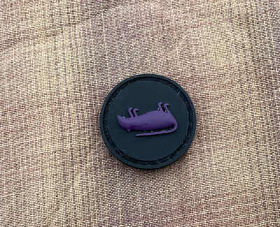 Playge Dead Rat Purple/Black Morale Pouch Patch Ranger Eyes Patch EDC