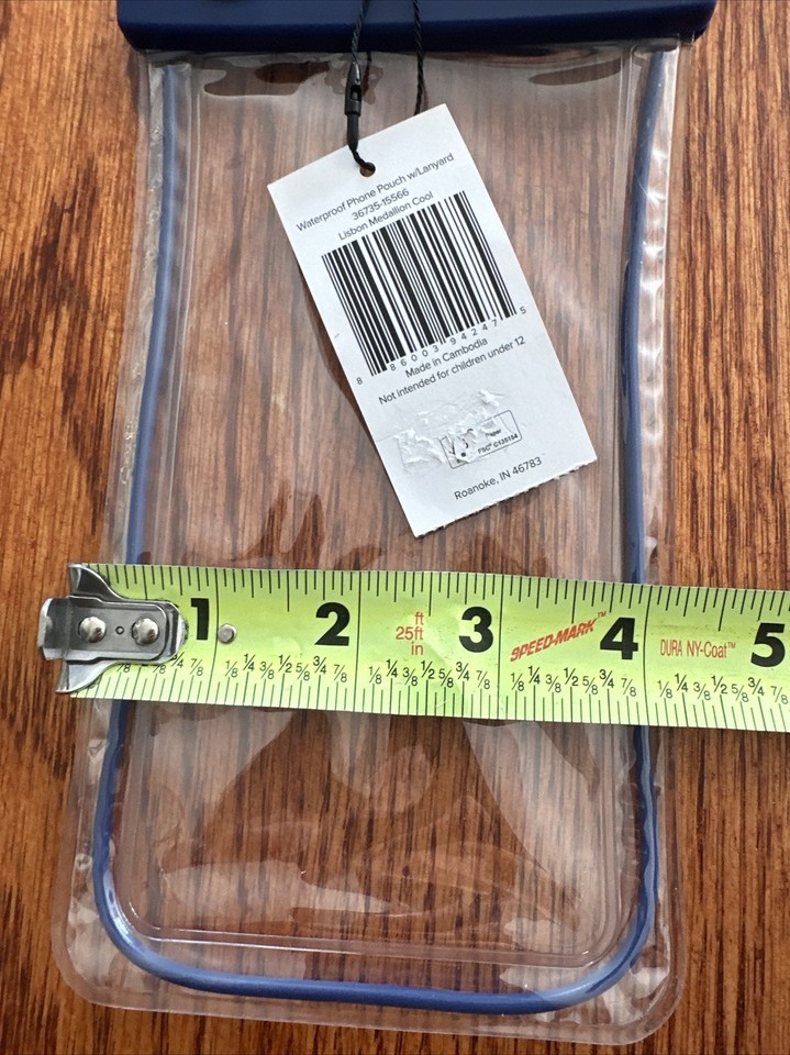 Vera Bradley Waterproof Phone Pouch With Lanyard Lisbon Medallion Cool