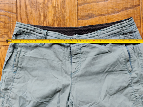 Pantaloncini da donna Kuhl escursionismo outdoor tasche pantaloncini cachi taglia 12 11 pollici cuciture interne - Foto 3 di 7