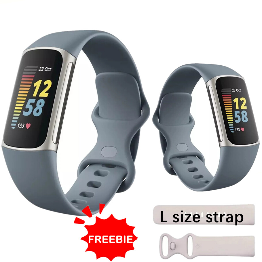 Fitbit Charge 5 Fitness and Health Smartwatch Activity Tracker Blue-S & L Bands-image