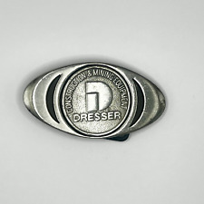 Vintage Dresser Construction  Mining Equipment Belt Buckle