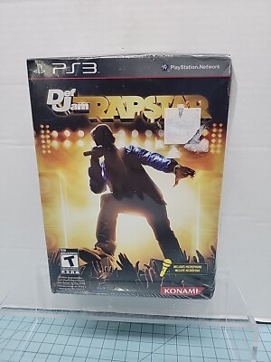 Brand New And Sealed  - Def Jam Rapstar Microphone Bundle Playstation 3 PS3 