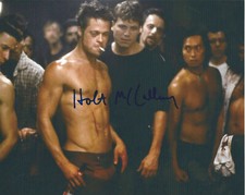 HOLT MCCALLANY SIGNED AUTHENTIC 'FIGHT CLUB' 8x10 MOVIE PHOTO w/COA ACTOR 