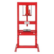Hydraulic Shop Press 6 Ton With Press Plates H-frame Benchtop Press Stand Red