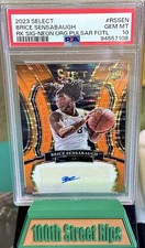 2023 Panini Select Brice Sensabaugh RC Auto Orange Pulsar PSA 10 17/30 #RS-SEN
