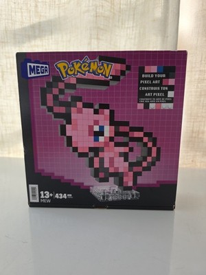 Pokemon Mew Mega Bloks Pixel Art 434 Piece Building Toy Set (Mattel)