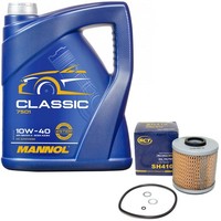 MotoröL Set 10W-40 5 Liter + ÖLfilter SH 410 FüR BMW 3Er 316I 318I Coupe E36