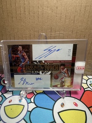2022-23 Elite Passing the Torch Shai Gilgeous-Alexander Shaedon Sharpe Auto /10