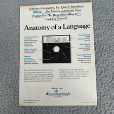 Software Automation SALVO Programming Language Retro Computer Print Ad 1983