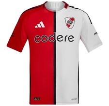 Camiseta de fútbol Adidas River Plate para hombre tercera 24/25 blanca roja IV8190 talla S