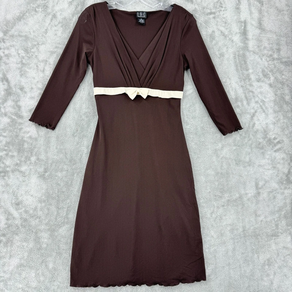 Vestido INC Vintage 6 Bebé Muñeca Arco Coqueta Malla Años 90 Y2K Delicado Femenino Preppy Foto 2 de 4