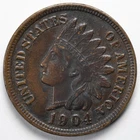 1904 Indian Head Penny Cent Extremely Fine (XF)