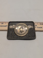 Vintage NRA Whittington Center New Mexico Trophy Elk Hunt Belt Buckle 2nd Annual