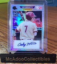 2021 Pro Set Metal Cody Morissette 1989 Auto Silver Prismatic #PA-CM1 3/8 Ssp