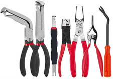 Juego 7 pinzas desconexión eléctrica autos para quitar conectores con pestaña