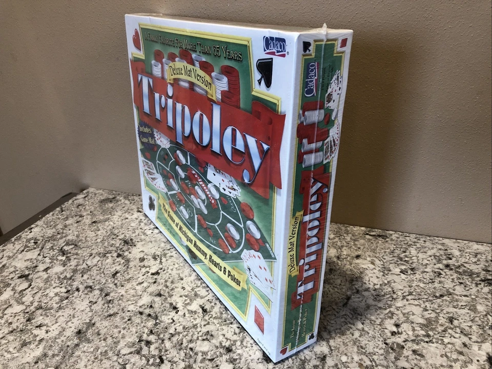 Vintage Tripoley Deluxe Mat Version by Cadaco - 1999 Edition New Sealed Box - Image 3 of 4