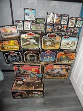 Vintage Star Wars ESB Tie Fighter X wing Jabba The Hutt Landspeeder Boxed Box