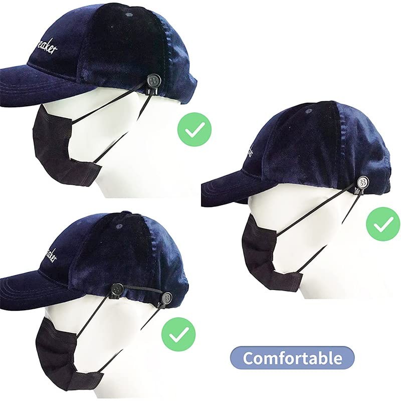 Wixine 10Pcs No-Sew EZ-Buttons Movable No Sew Button End Brace Clips (Black)