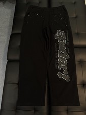 Size M - Sp5der Worldwide Black VVS Stone Sweatpants Spider 2026 Authentic